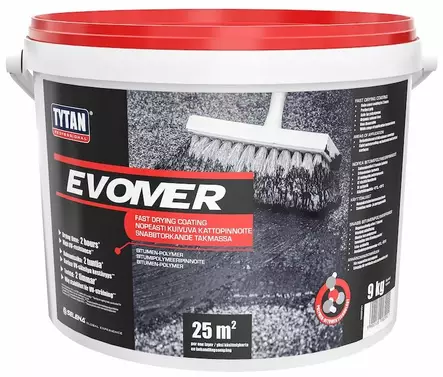 Tytan Evomer kattopinnoite 9kg - Katonkorjaustuotteet - 0008853 - 1