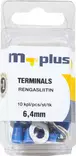 M+ rengasliitin sininen 6,4 mm, 10kpl - Johdot ja asennustarvikkeet - 0008283 - 1