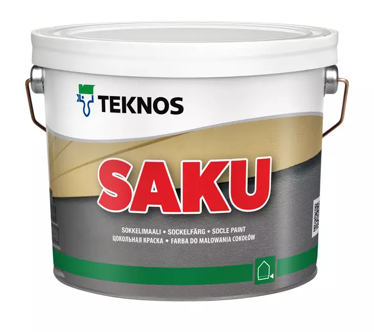 Teknos Sokkelimaali Saku A-Pohja 2,7L - Ulkomaalit - 0019893 - 1