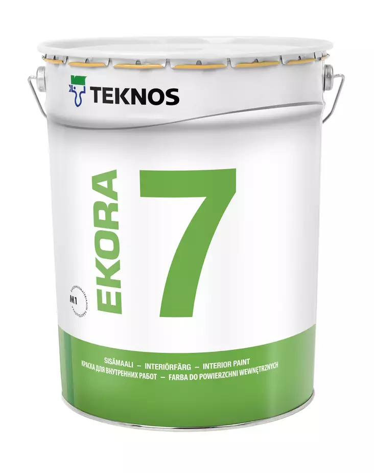 Teknos Sisämaali Himmeä Ekora 7 A-Pohja 18L - Sisämaalit - 0019933 - 1