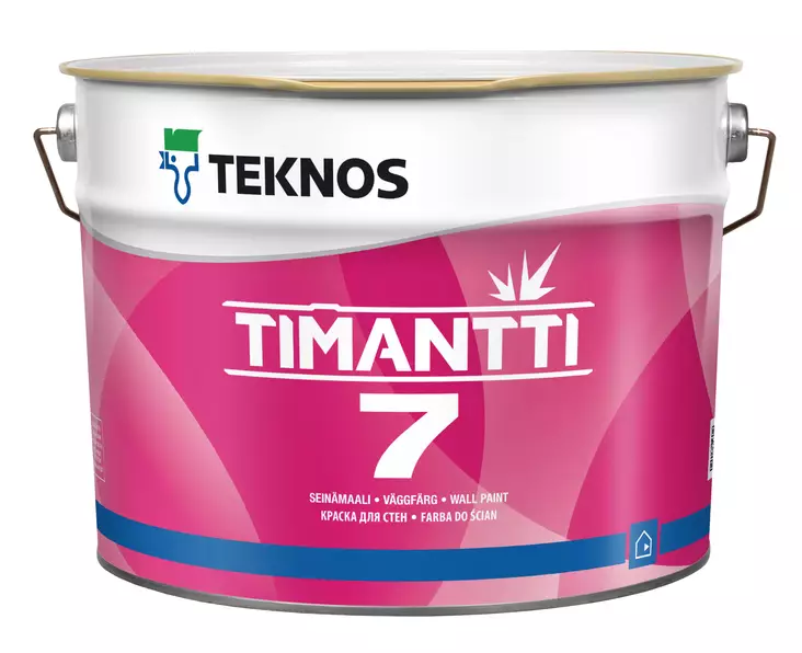 Teknos Sisämaali kosteat tilat Himmeä Timantti 7 C-Pohja 9L - Sisämaalit - 0019943 - 1