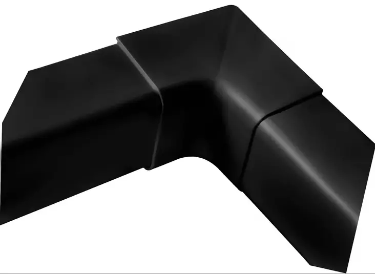 Asennuskanavan sisäkulma 80x60 musta - Johtokourut ja suojaputket - 0021313 - 1