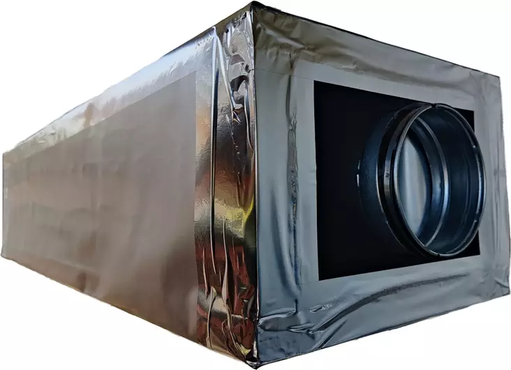 Äänenvaimennin kantikas Dacron D125 L1000 XPS-Eristetty - Muut IV-tarvikkeet - 0016533 - 1