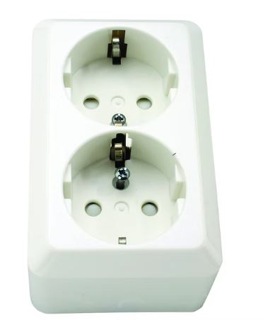 ABB Jussi pintapistorasia 2-os 402EAPP - Pinta-asennus rasiat ja kytkimet - 0007413 - 1