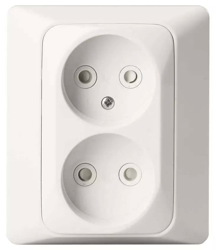 ABB Jussi uppopistorasia 2-os 0-lk 302UCP - Uppo-asennus rasiat ja kytkimet - 0007423 - 1