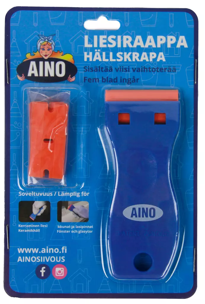 Aino liesiraappa + vaihtoterät - Maalinkaapimet ja rapat - 0005113 - 1