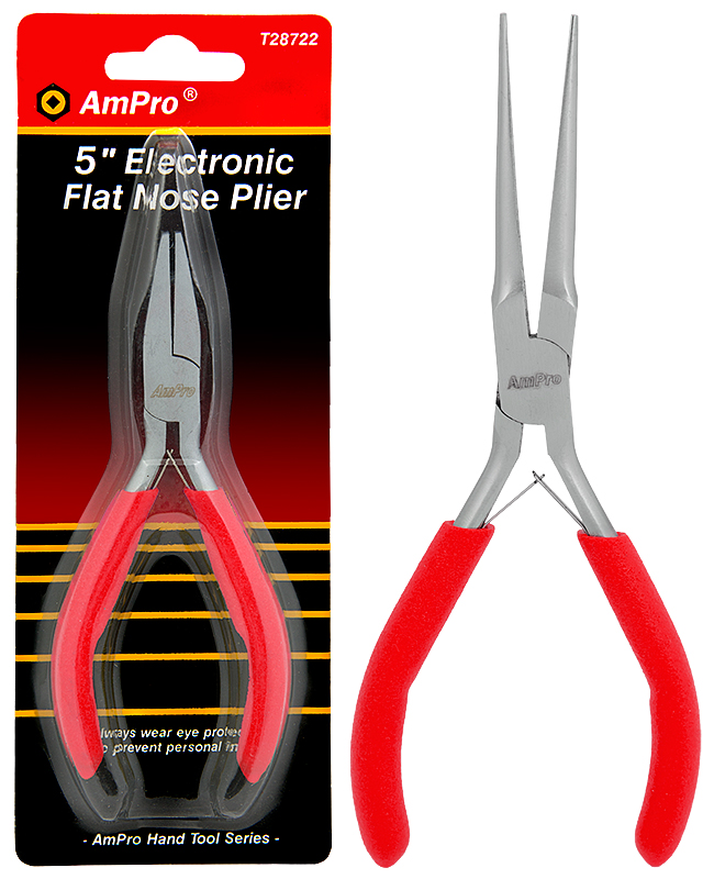 Ampro elektroniikka kärkipihdit 150mm - Johtopihdit, sähkömiehen pihdit - 0005793 - 1