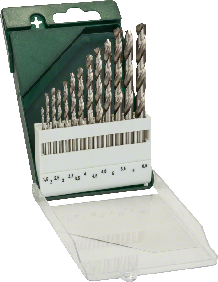 Bosch metalliporanteräsarja 13-os HSS 1,5-6,5mm - Poranteräsarjat - 0000633 - 1