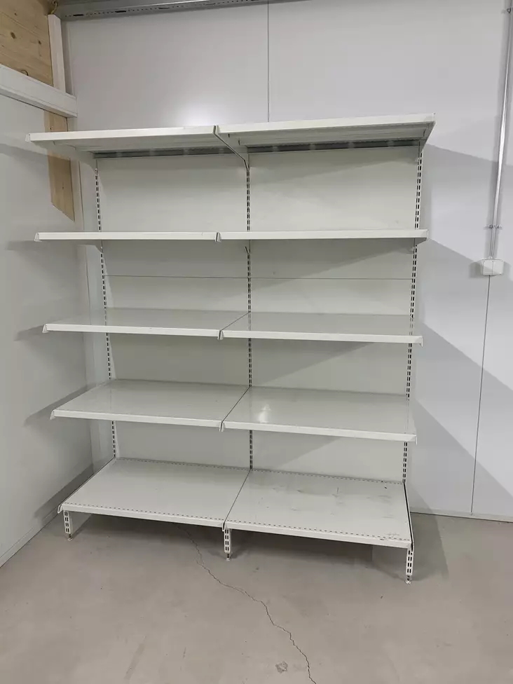 GWS Metallinen varastohylly 210x180cm 400mm tasoilla (käytetty) - Käytetyt varastohyllyt - 0015183 - 1