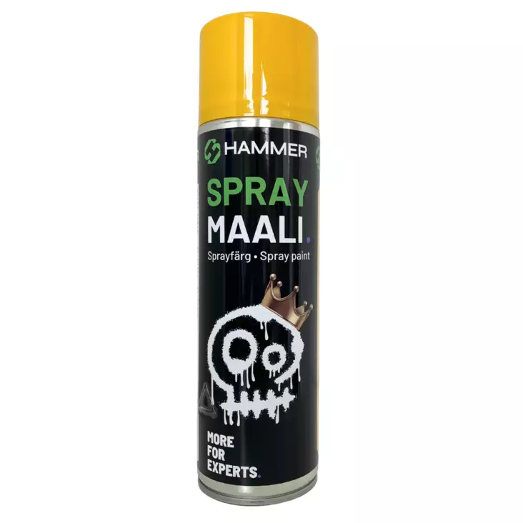 HS Hammer Spraymaali keltainen 500ml - Spraymaalit - 0019733 - 1