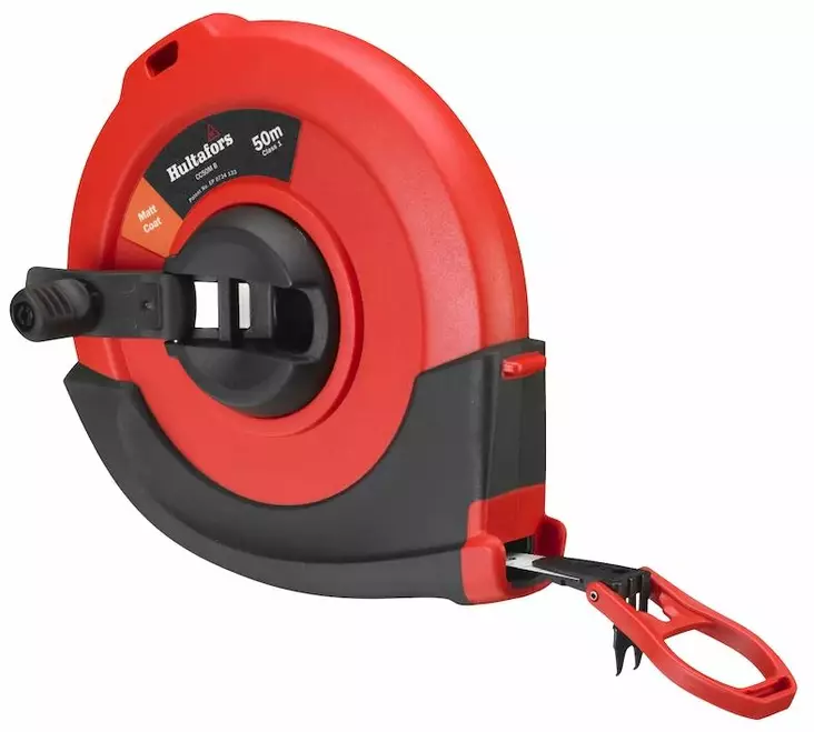 Hultafors Pitkä teräsmittanauha CC 10mm x 50m - Rullamitat ja avokelamitat - 0014143 - 1