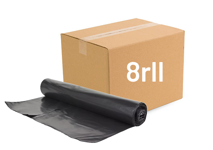 Jätesäkki 250l musta 10kpl/rll vahva LAATIKKO (8rll) - Jätesäkit ja roskapussit - 0016743 - 1