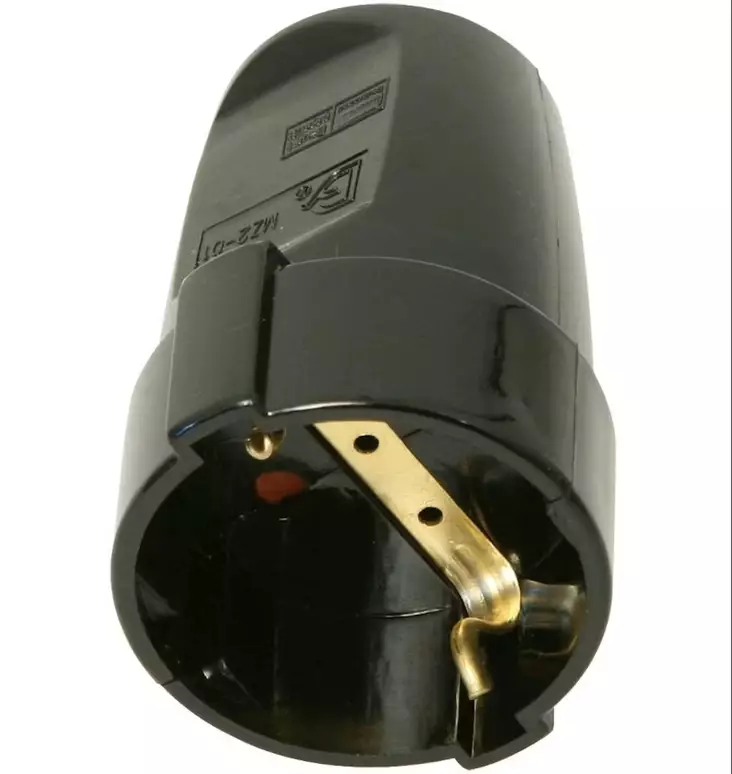 Jatkopistorasia IP20, musta - Pistotulpat ja roikanpäät - 0021363 - 1