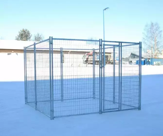 Koiratarha 2,4x2,4m kuumasinkitty - Koiratarhat ja eläinverkot - 0020863 - 1