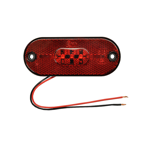 Led äärivalo punainen 12V - Äärivalot ja heijastimet - 0008573 - 1