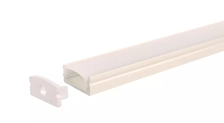 Led Energie Alumiiniprofiili 1m suora valkoinen - Valaistuksen asennustarvikkeet - 0017713 - 1