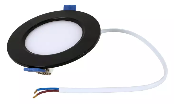 Led Energie Paneelivalaisin 6W, 370lm, uppo, 3 värilämpötilaa + himmennettävä, pyöreä musta - Alasvalot - 0004093 - 1