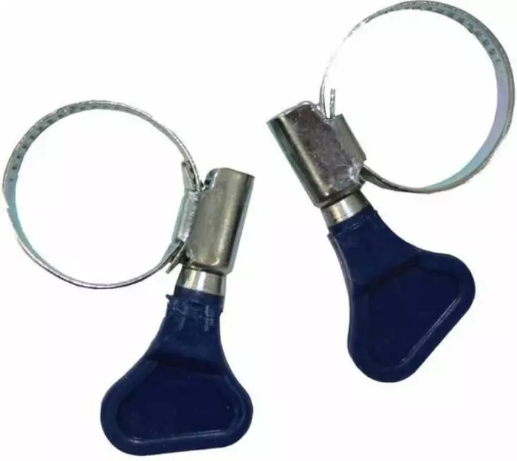 Letkunkiristin siipiruuvilla, 2 kpl - Letkukiristimet - 0006533 - 1