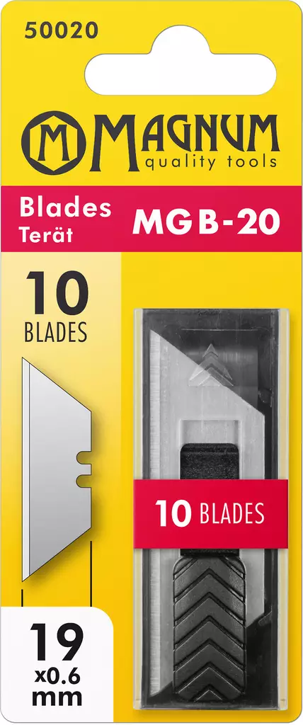 Magnum Mattoveitsenterät 10kpl MGB-20 - Mattopuukon varaterät - 0000983 - 1