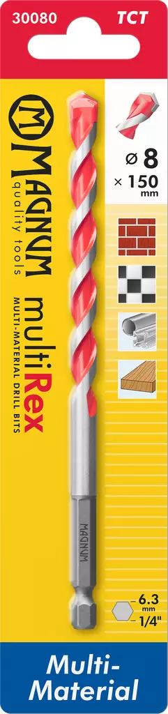 Magnum Poranterä MultiRex 8mm / 150mm - Kiviporanterät - 0021093 - 1