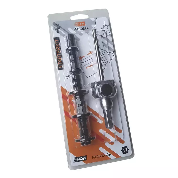 Mandrex MXqs Pikaistukka+5 Adapteria, 11mm/Lyhyt - Istukat ja istukka-avaimet - 0015443 - 1