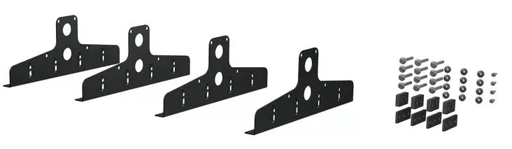 Markki Kiinnikepaketti Peltikatolle (4kpl/pkt) RR33 Musta - Lumiesteet - 0020453 - 1