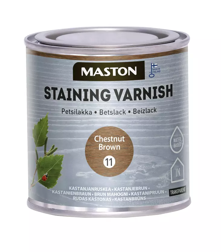 Maston petsilakka 250ml 11 Kastanjanruskea - Petsit - 0000293 - 1