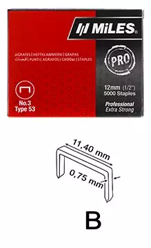 Miles Sinkilä 8mm (53) 5000kpl - Niitit nitojaan - 0021343 - 1