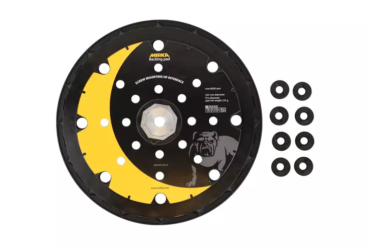 Mirka LEROS Alustalla 225mm 25R tarra - Hiomavillat ja hiomaverkot - 0007033 - 1