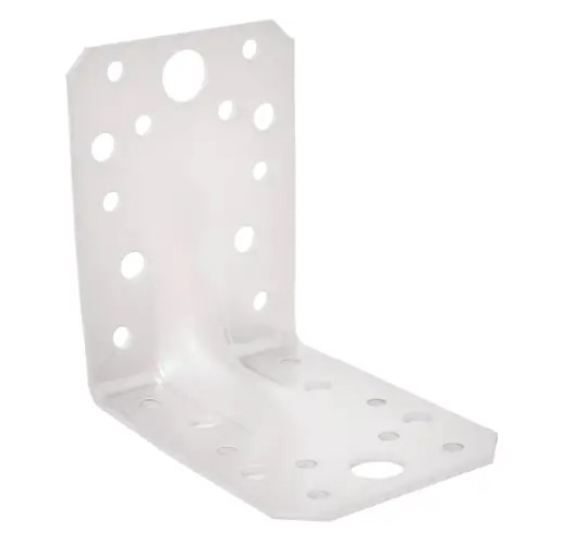 Kulmalevy 90x90x65x2,5mm valkoinen - Kulmalevyt - 0012393 - 1