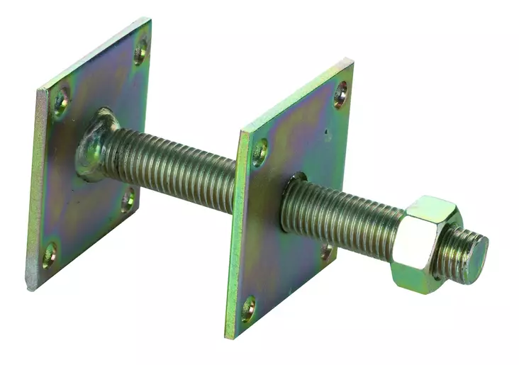 Säätöjalka M20x150 80x80x5mm - Ruuvipaalut ja teräsjalat - 0012353 - 1