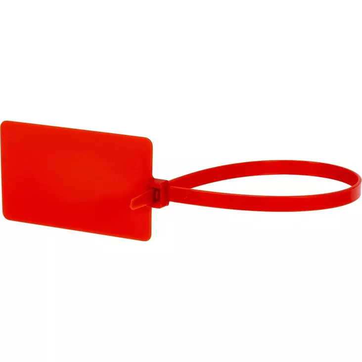 Nippuside 280x7,5mm merkintäkilvellä punainen 50kpl - Nippusiteet ja kiinnikkeet - 0020703 - 1