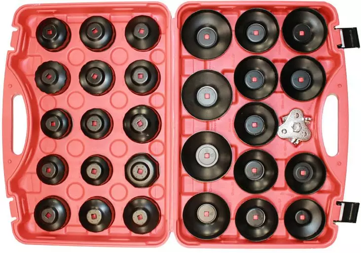 Öljynsuodatinavainsarja 30-os., kuppimalli - Öljynvaihtotyökalut - 0017793 - 1