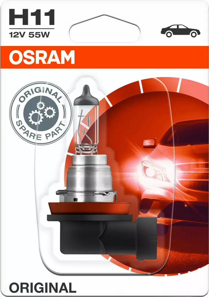 Osram Original 12V H11 polttimo 55W - Autopolttimot - 0008163 - 1