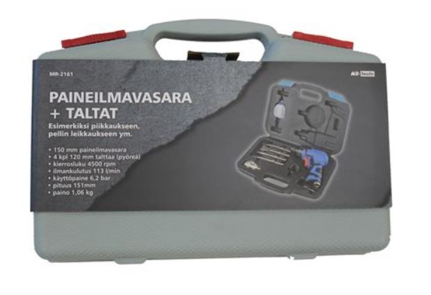 Paineilmavasara + taltat - Paineilmatyökalut - 0006443 - 1