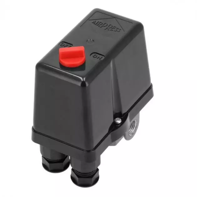 Painekytkin kompressorille 1/4", 400V, max 10bar - Muut paineilmatarvikkeet - 0021813 - 1