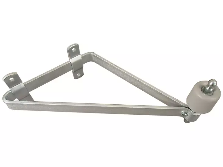 Pisla kolmiovaste 36x26x21cm teräs/sinkitty/kumi - Aukipitolaitteet - 0001873 - 1