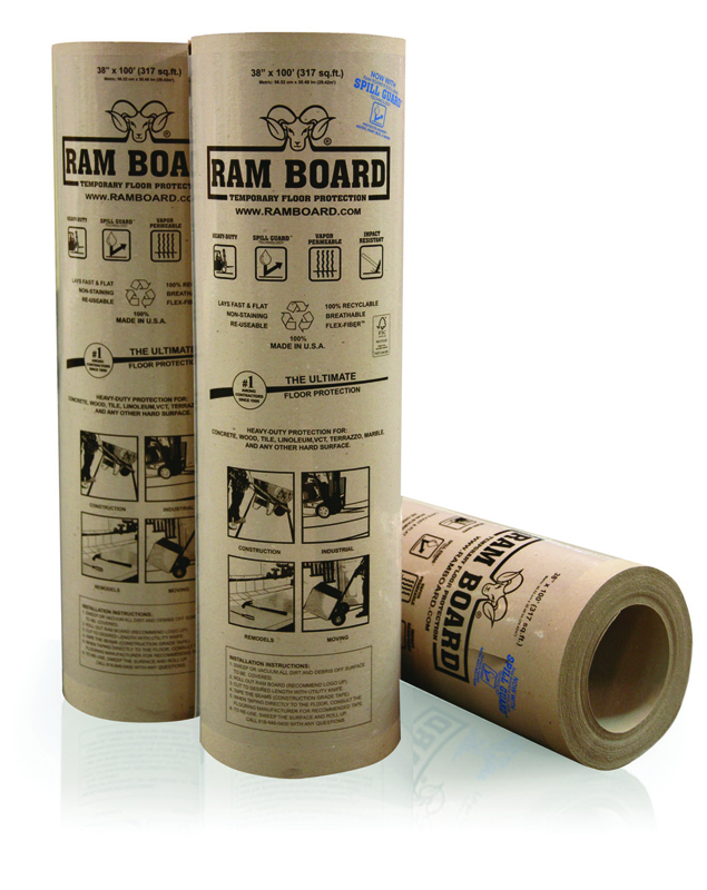 Ram Board -lattiasuoja Heavy Duty 30m² - Suojapaperit ja -muovit - 0015433 - 1