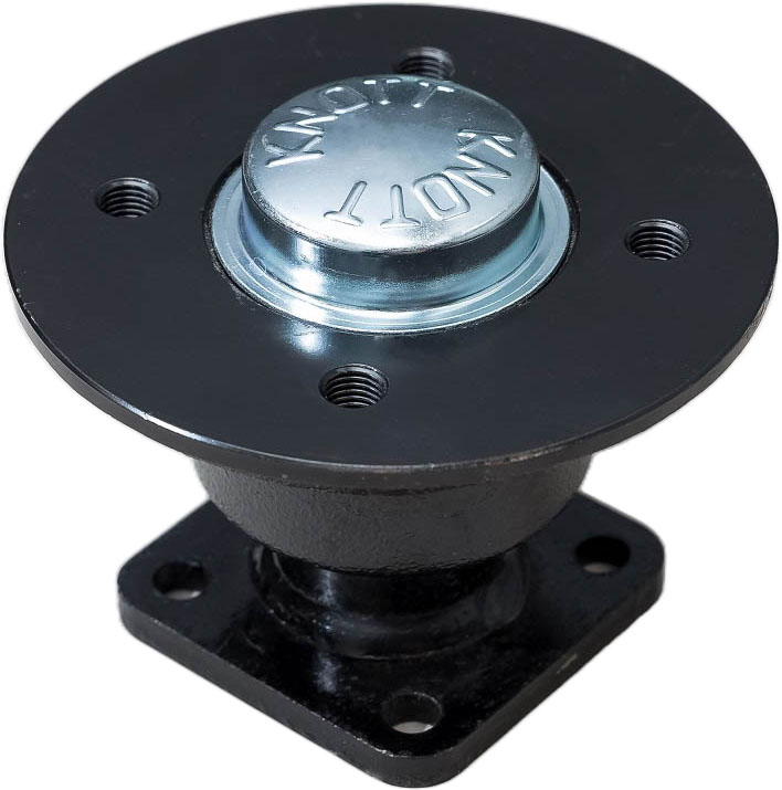 Respo Knott peräkärryn napa laipalla 4x100 - Akselit, navat ja iskarit - 0014953 - 1