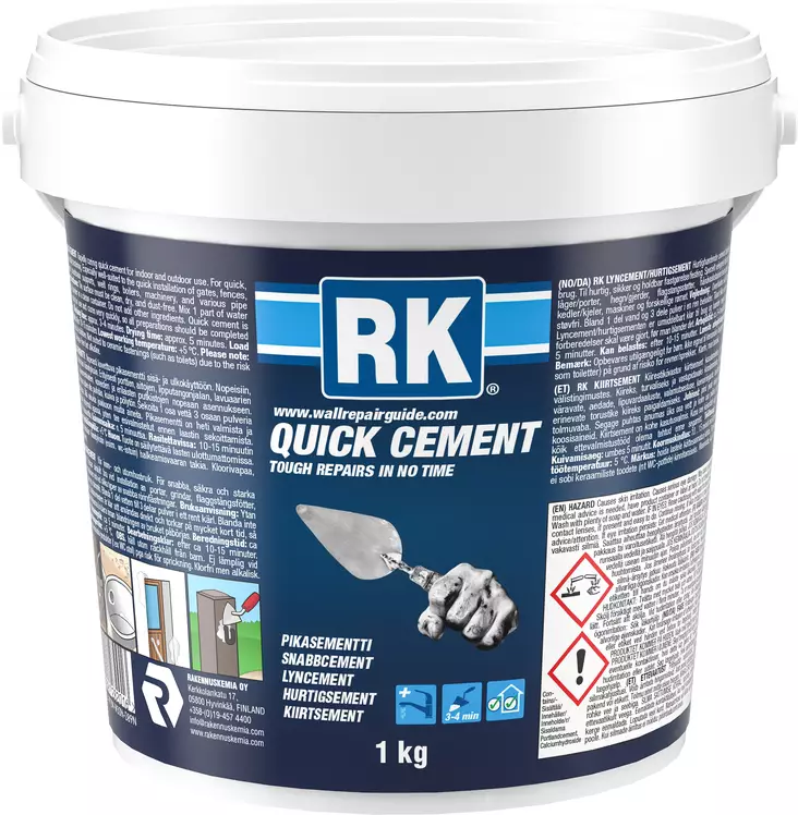 RK Pikasementti 1kg - Laastit  ja tasoitteet - 0008833 - 1