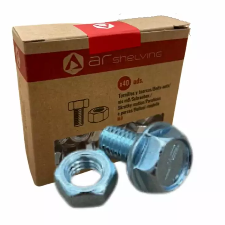 Shelving Kiinnityspultit hyllyyn M8 40-os - Varastohyllyt - 0016423 - 1