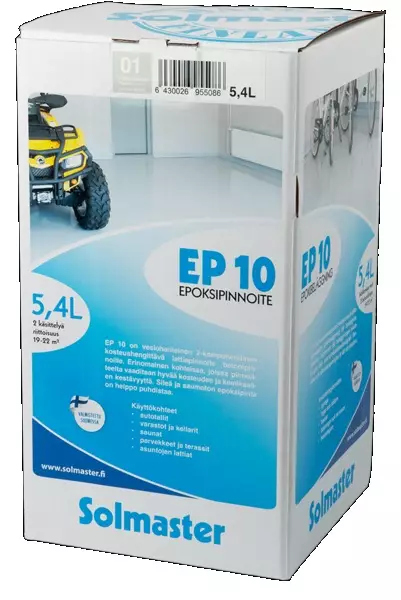 Solmaster EP 10 Epoksipinnoite sävy 01 5,4L (2,7+2,7) - Sisämaalit - 0021353 - 1