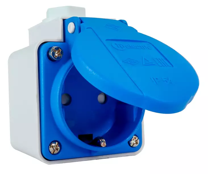 Super Schuko sähköauton latauspistorasia pinta IP54 - Pinta-asennus rasiat ja kytkimet - 0019563 - 1