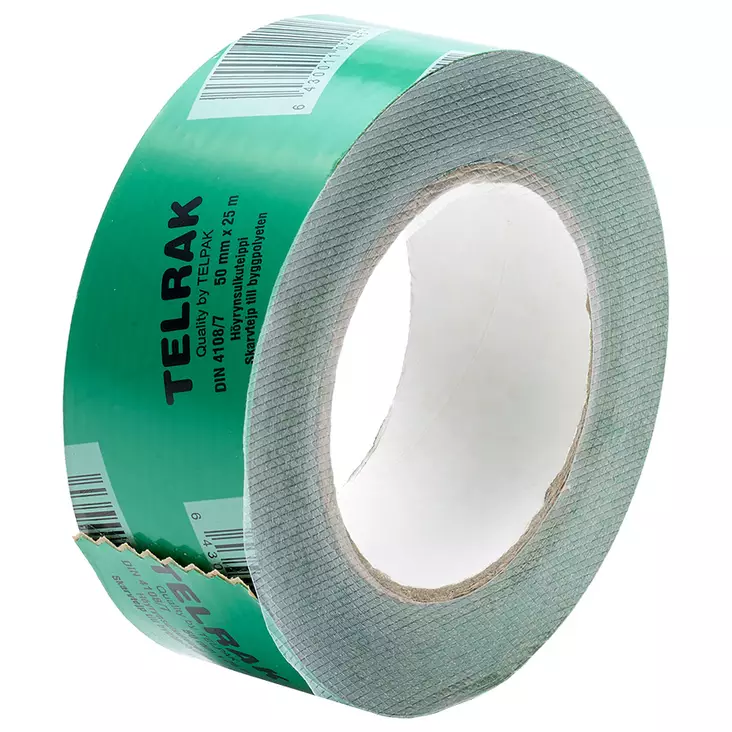 Telrak höyrynsulkuteippi 50mmx25m - Eristys- ja tiivistysteipit - 0003233 - 1