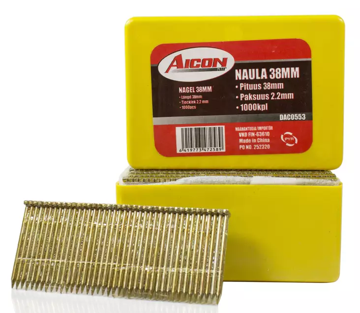 Ulkovuorausnaula 2,2mm x 38mm / 1000 kpl - Ulkovuorausnaulat - 0010523 - 1