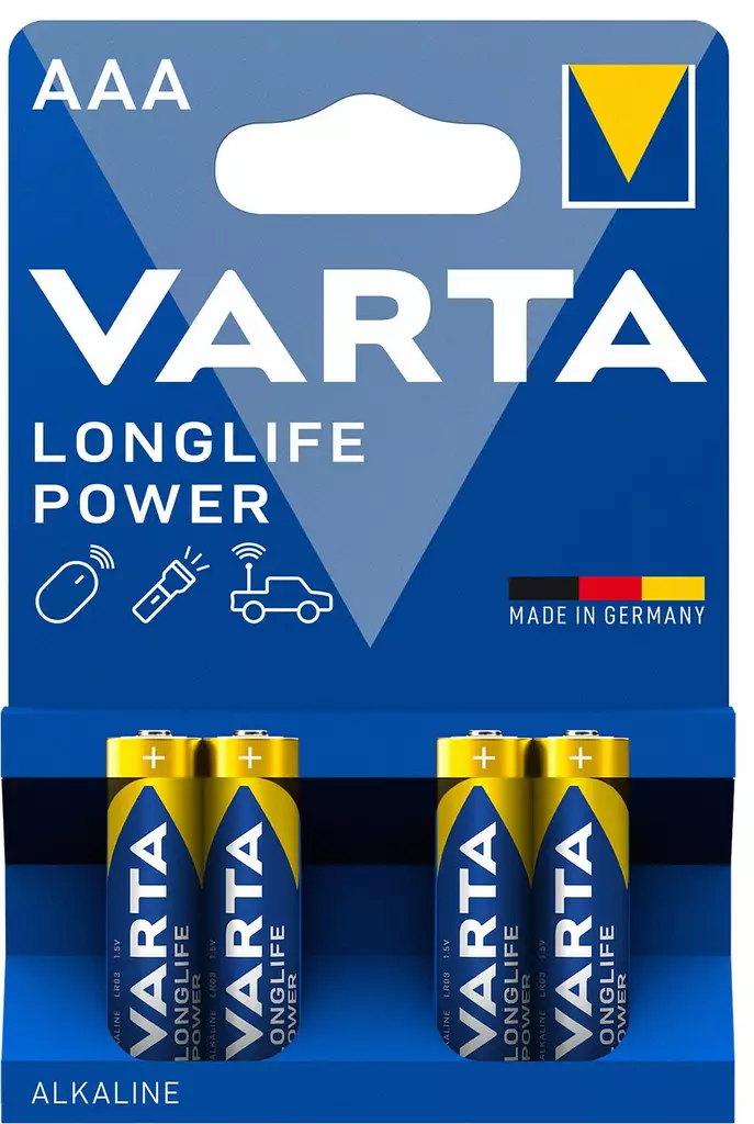 Varta Longlife AAA paristo 4kpl - Alkaliparistot - 0012633 - 1