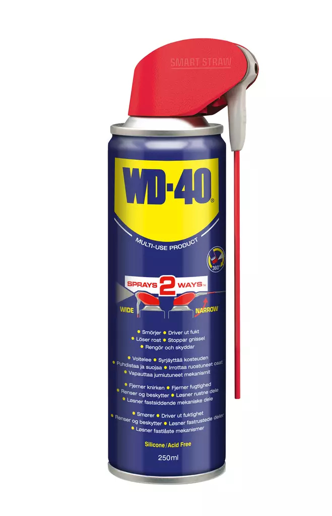 WD-40 Monitoimiöljy, smart straw 250ml - Voiteluaineet - 0011483 - 1