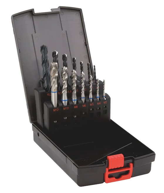 Wurth konekierretappisarja teräs, pohjareikä M3-M12 14-os. - Kierretyökalusarjat - 0014153 - 2