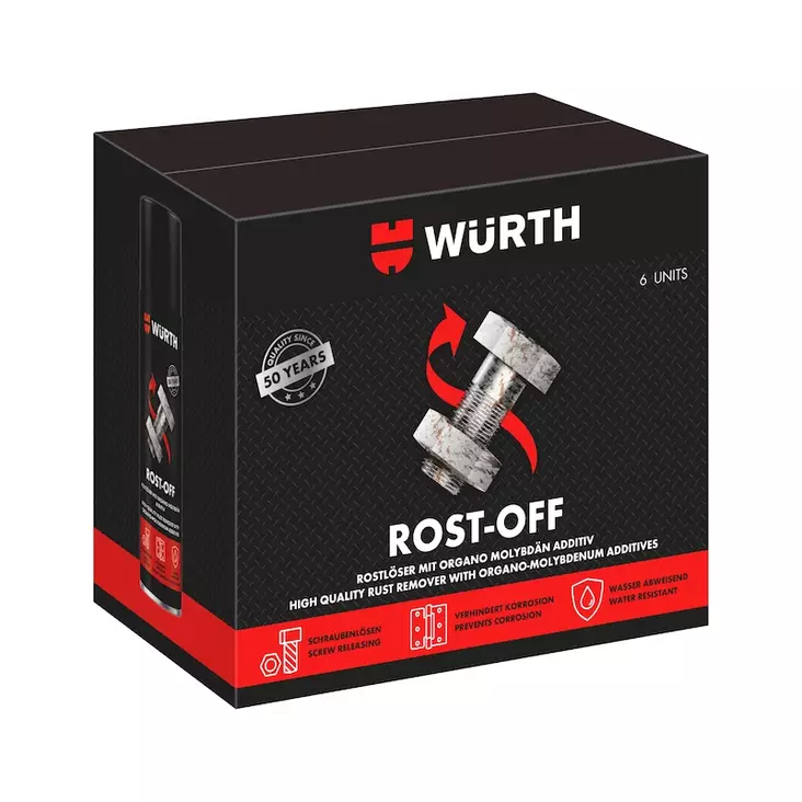 Wurth Rost Off Black Edition 6x400ml - Voiteluaineet - 0020443 - 1