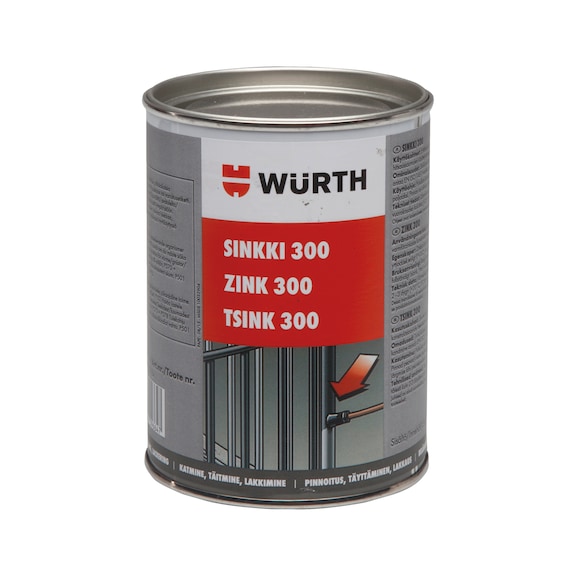 Wurth sinkki 300 purkki 500ml - Metalli- ja ruosteenestomaalit - 0010583 - 1